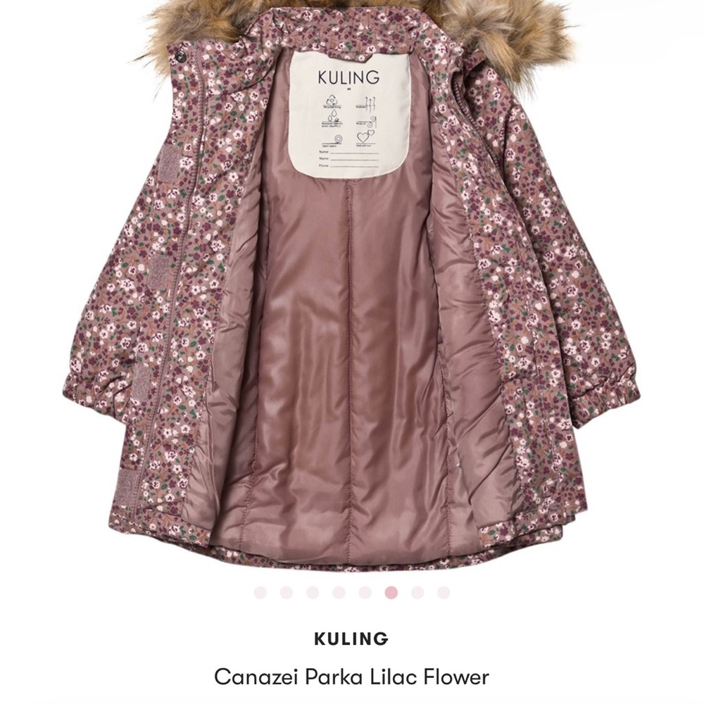 Kuling Canazei Parka - Lilac Flower - size 104